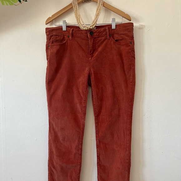 EUC Free People corduroys 29 cinnamon burnt orange spring transition 5 pocket - Picture 3 of 10